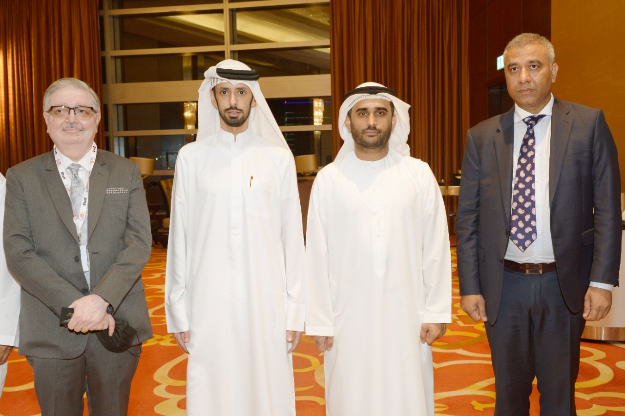 Starting from left to right - Dr Amitabh Upadhya , President , GBS Dubai, His Highness Sheikh Saqr Bin Mohammad Al Qasimi, Adnan Al Noorani and Dr Vishwajeet Rana, Chairman of Executive Board , GBS Dubai